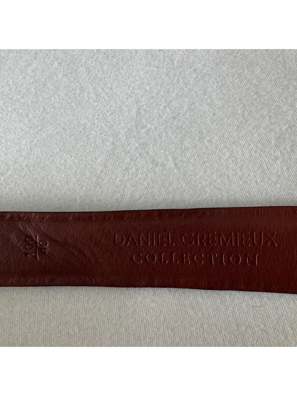 Daniel Cremieux Black Croc Embossed Belt Men's 40 Italian Leather Silver Buckle